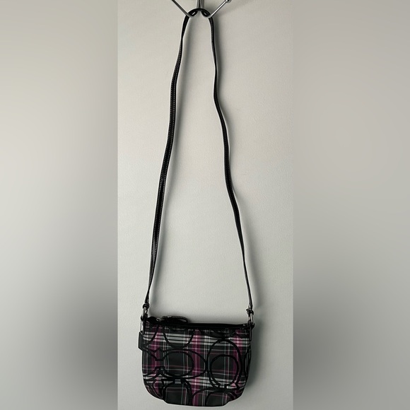 Coach Poppy Tartan Plaid Small Crossbody